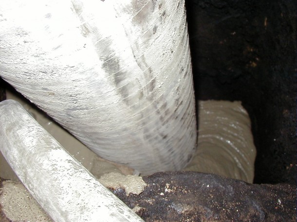 Filling chimney Pumping concrete