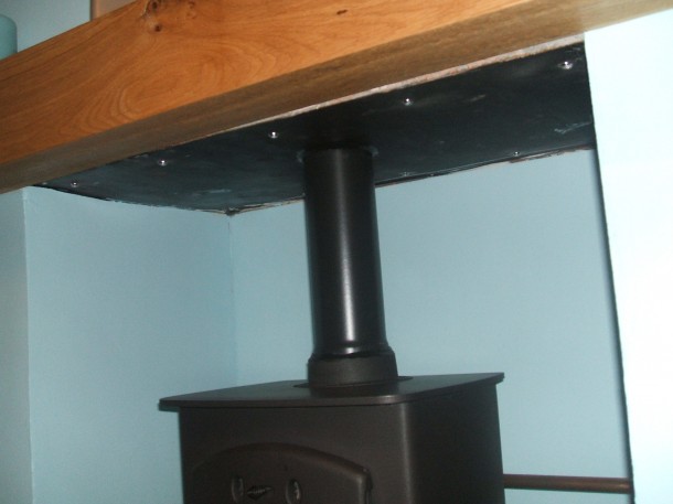 Steel Base to chimney